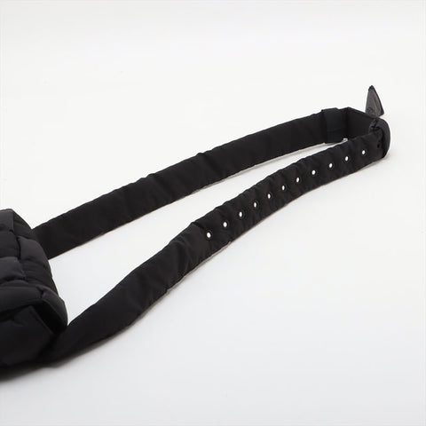 BOTTEGAVENETA Tech Padded Cassette Mini Nylon Waist bag black WS15581