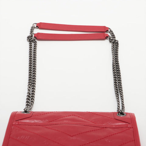Yves Saint Laurent Niki Bavy Chaber Chare Charge Bag红色WS15583