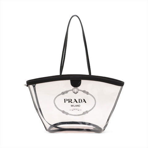 Prada互锁皮革肩带黑色WS15588