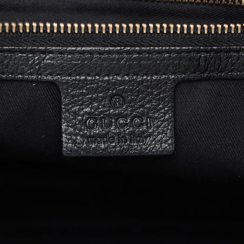 GUCCI interlocking leather Shoulder Bag black WS15589