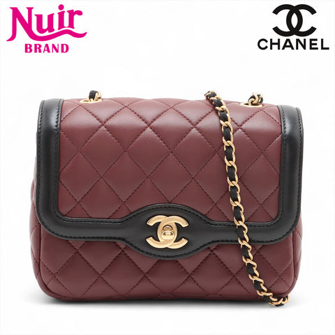 Chanel Lambskin Mini Matelasse 21系列2015两色肩袋BORDEAUX WS15594