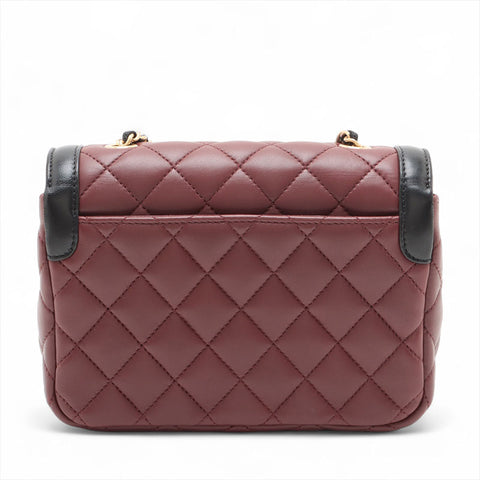 Chanel Lambskin Mini Matelasse 21系列2015两色肩袋BORDEAUX WS15594