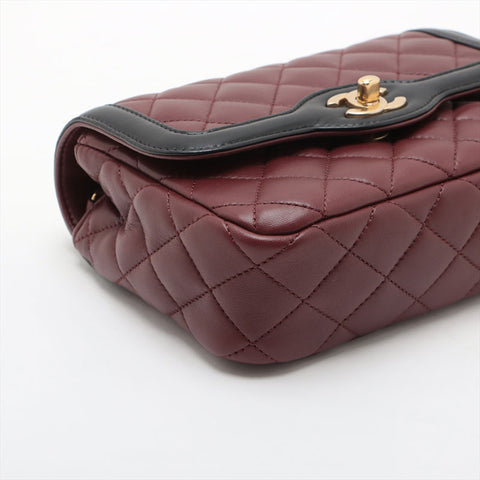 Chanel Lambskin Mini Matelasse 21系列2015两色肩袋BORDEAUX WS15594
