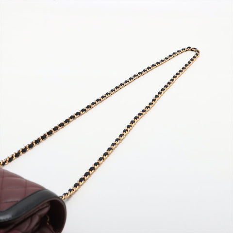 Chanel Lambskin Mini Matelasse 21系列2015两色肩袋BORDEAUX WS15594