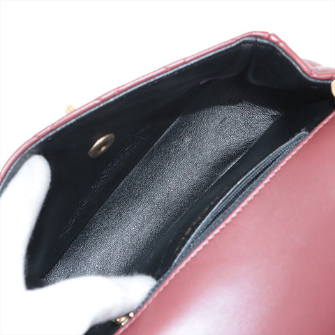 Chanel Lambskin Mini Matelasse 21系列2015两色肩袋BORDEAUX WS15594