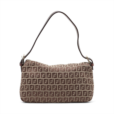 Fendi Canvas Mamma Zucchino肩袋米色WS15595