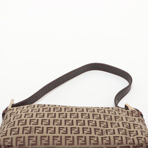 Fendi Canvas Mamma Zucchino肩袋米色WS15595