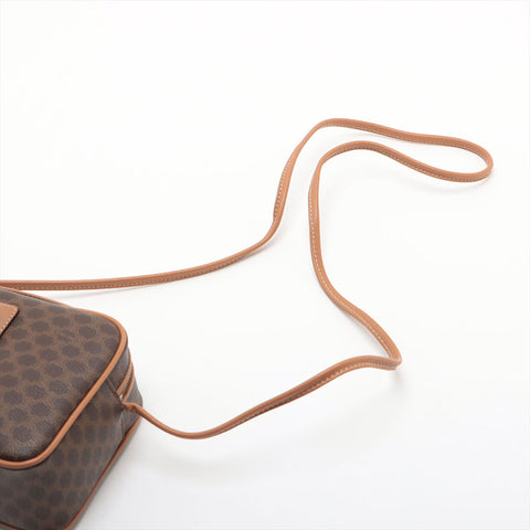 CELINE Macadam PVC Shoulder Bag Brown WS15596