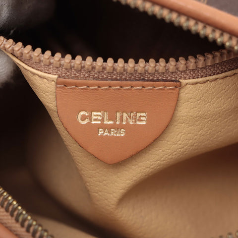 CELINE Macadam PVC Shoulder Bag Brown WS15596