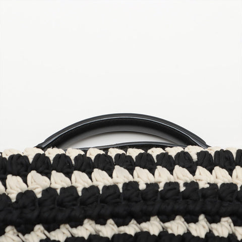 Salvatore Ferragamo Margot 2-way braided double flap logo Handbag black WS15597