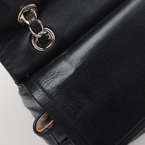 CHANEL 12 Series 2.55 Leather Chain 2008-2009 Shoulder Bag black WS15598