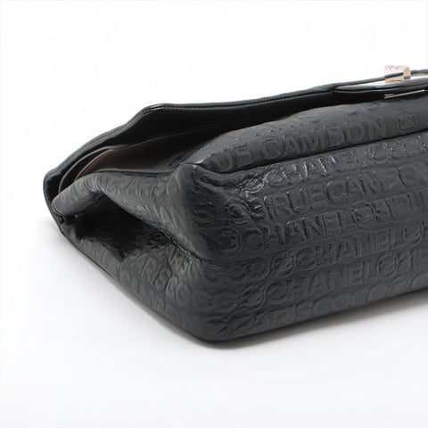 CHANEL 12 Series 2.55 Leather Chain 2008-2009 Shoulder Bag black WS15598