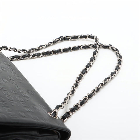 CHANEL 12 Series 2.55 Leather Chain 2008-2009 Shoulder Bag black WS15598