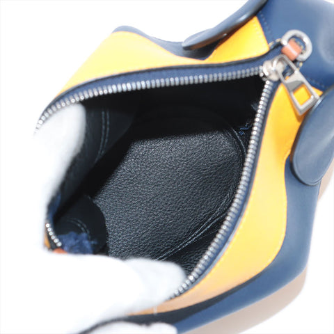 LOEWE Elephant Leather Shoulder Bag yellow WS15602
