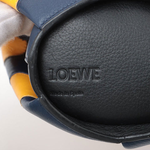 LOEWE Elephant Leather Shoulder Bag yellow WS15602