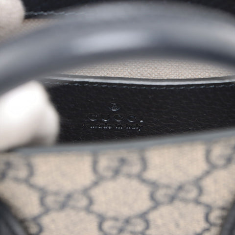 GUCCI 2-way PVC Mini Tote PVC GG Supreme Handbag Navy WS15603