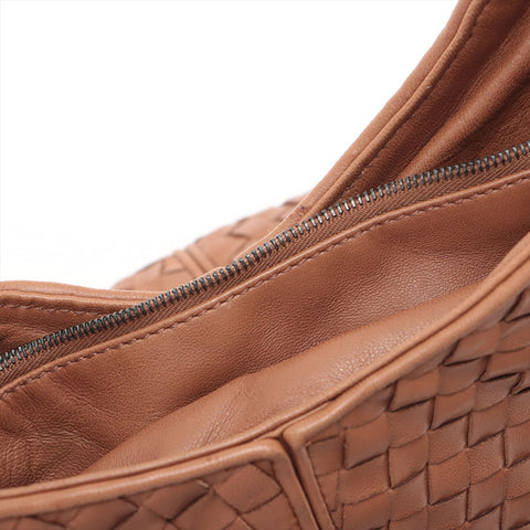 BOTTEGAVENETA INTRECCIATO Nappa Leather Hobo Tote Bag Brown WS15606