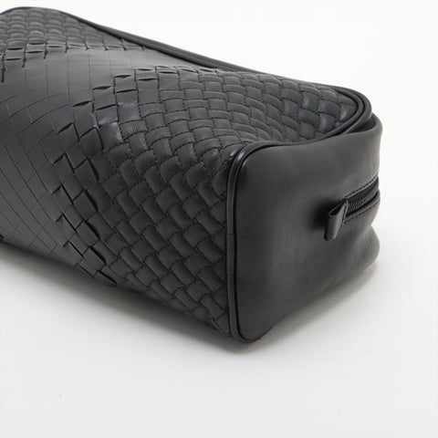 BOTTEGAVENETA Nappa leather INTRECCIATO pouch business bag black WS15611