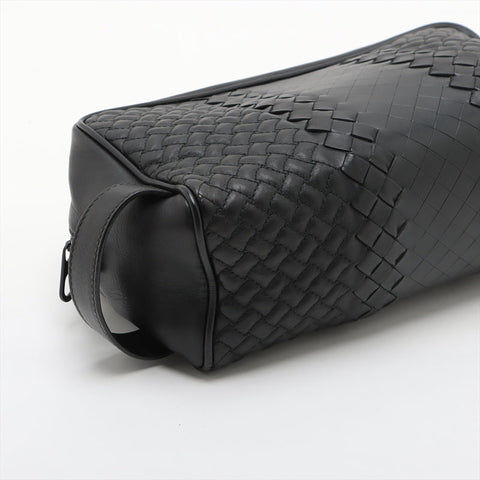 BOTTEGAVENETA Nappa leather INTRECCIATO pouch business bag black WS15611