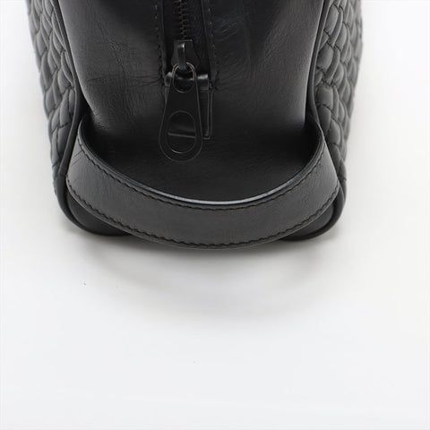 BOTTEGAVENETA Nappa leather INTRECCIATO pouch business bag black WS15611
