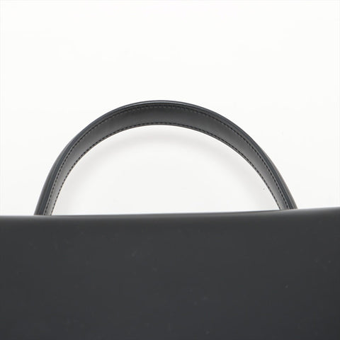 CARTIER PANTHERE Calfskin SilverMetal Handbag black WS15612