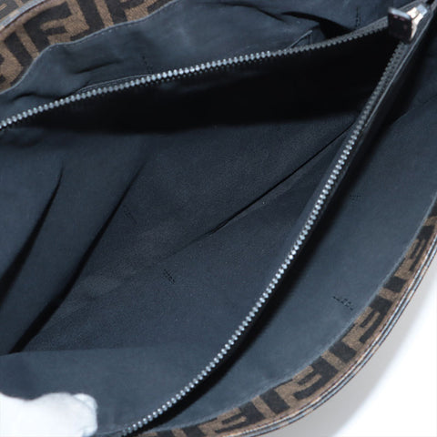 FENDI Zucca PVC messenger bag Shoulder Bag Brown WS15616