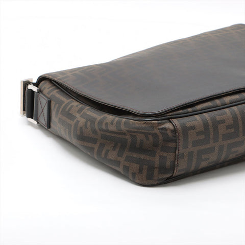 FENDI Zucca PVC messenger bag Shoulder Bag Brown WS15616