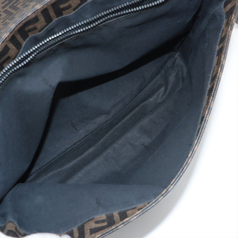 FENDI Zucca PVC 邮差包 单肩包 棕色 WS15616