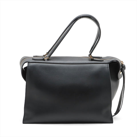 CELINE Small Ring Leather Handbag black WS15617