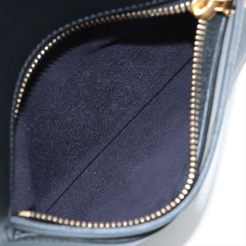 CELINE Small Ring Leather Handbag black WS15617