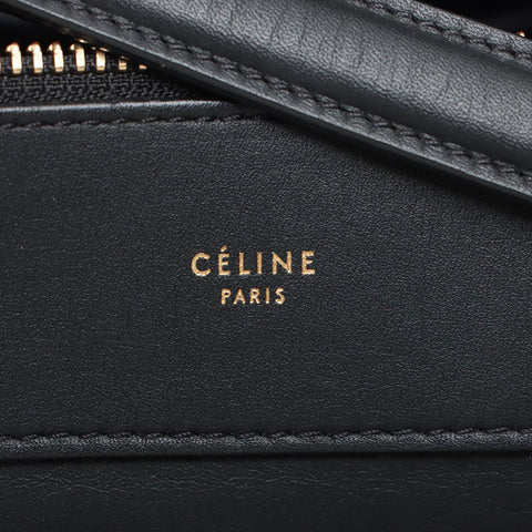 CELINE Small Ring Leather Handbag black WS15617