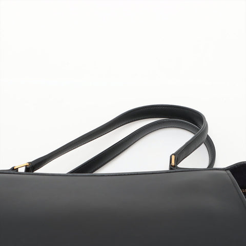CELINE Small Ring Leather Handbag black WS15617