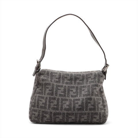 FENDI Wool Mamma Shoulder Bag gray WS15622