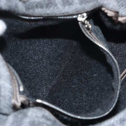 FENDI Wool Mamma Shoulder Bag gray WS15622