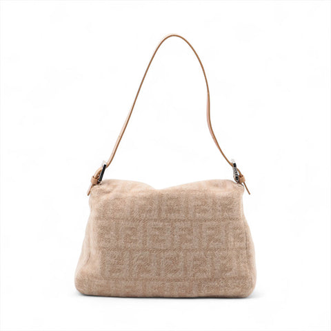 FENDI Wool Mamma Shoulder Bag beige WS15627