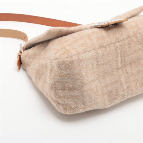 FENDI Wool Mamma Shoulder Bag beige WS15627