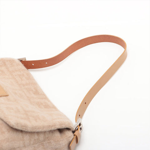 FENDI Wool Mamma Shoulder Bag beige WS15627