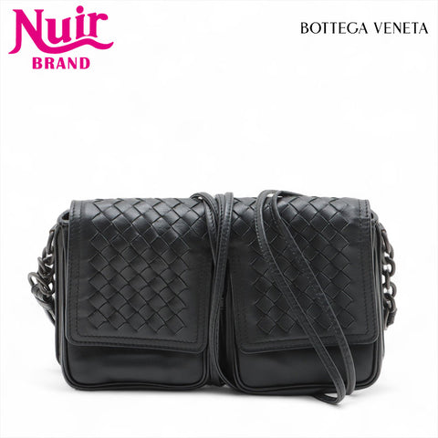 BOTTEGAVENETA INTRECCIATO Nappa leather Shoulder Bag black WS15629