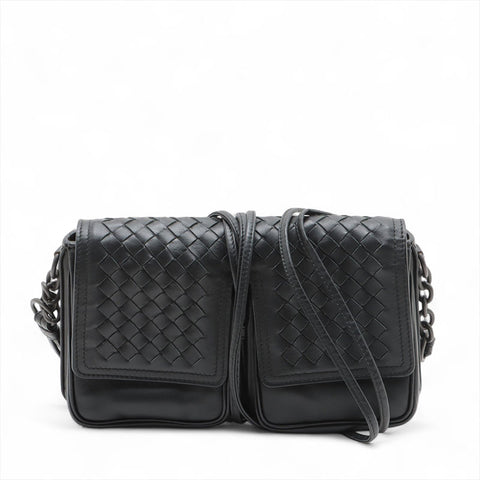 BOTTEGAVENETA INTRECCIATO Nappa leather Shoulder Bag black WS15629