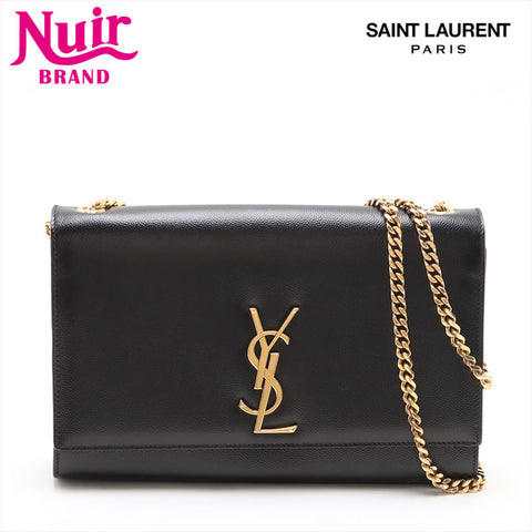 YVES SAINT LAURENT Leather Kate Shoulder Bag black WS15630