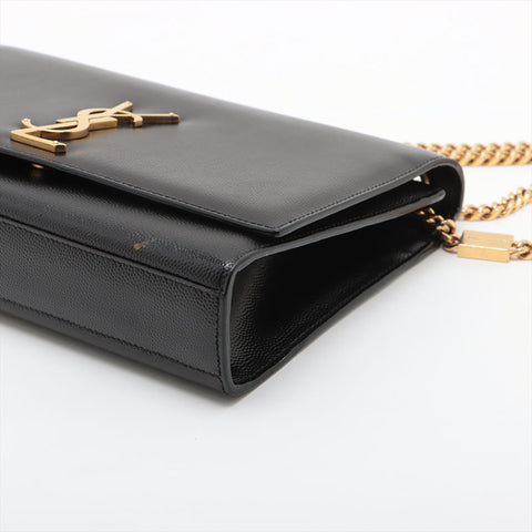 YVES SAINT LAURENT Leather Kate Shoulder Bag black WS15630