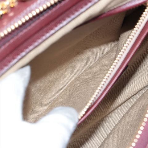 Chloe Leather Goldie Handbag Bordeaux WS15632
