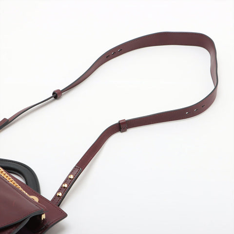 Chloe Leather Goldie Handbag Bordeaux WS15632