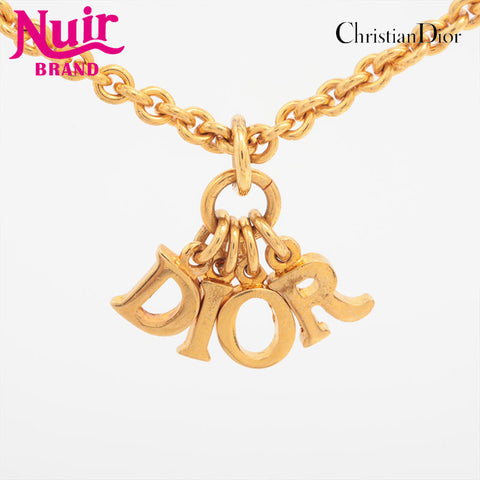 Christian Dior logo Necklace gold WS15635