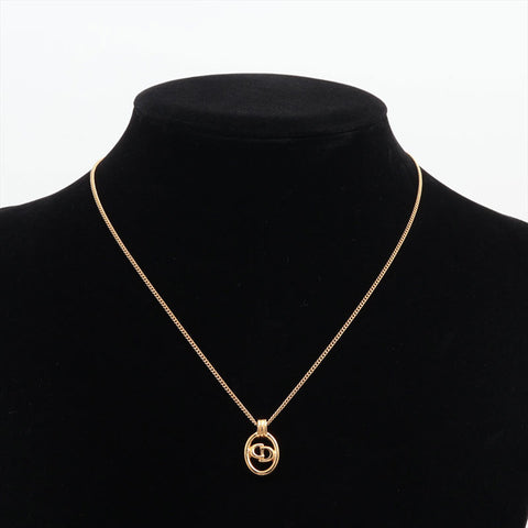 Christian Dior CD logo Necklace gold WS15637