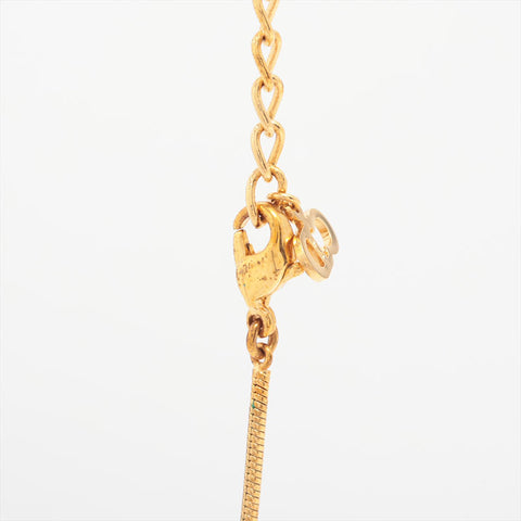 Christian Dior Trotter plate Necklace gold WS15638