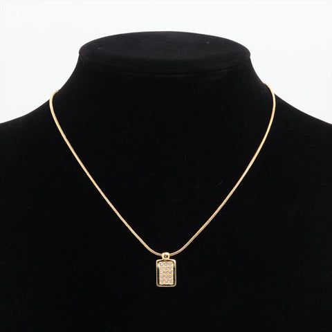 Christian Dior Trotter plate Necklace gold WS15638