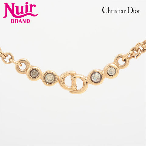 Christian Dior CD logo Necklace gold WS15639