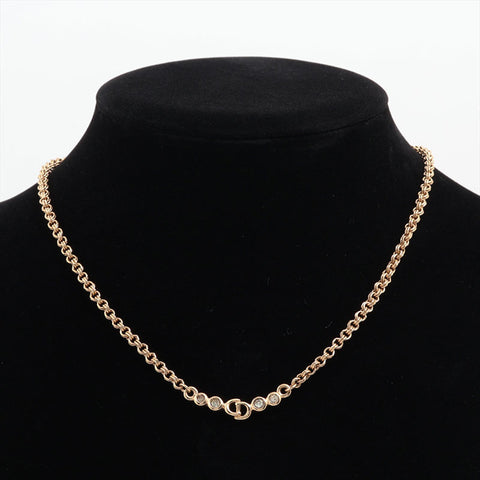 Christian Dior CD logo Necklace gold WS15639