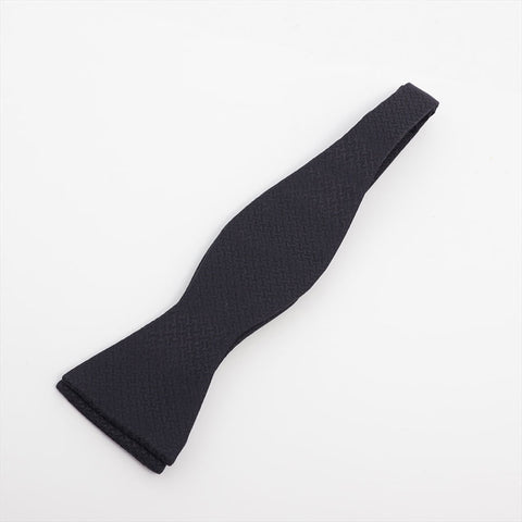 HERMES Butterfly Necktie Silk Bowtie tie Navy WS15648